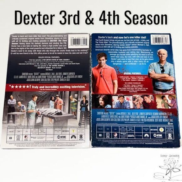 Dexter 3rd & 4th Season DVD Set - Michael C. Hall - Picture 4 of 9